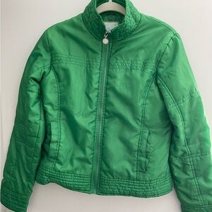 Vibrant Green Kids Puffer Jacket
